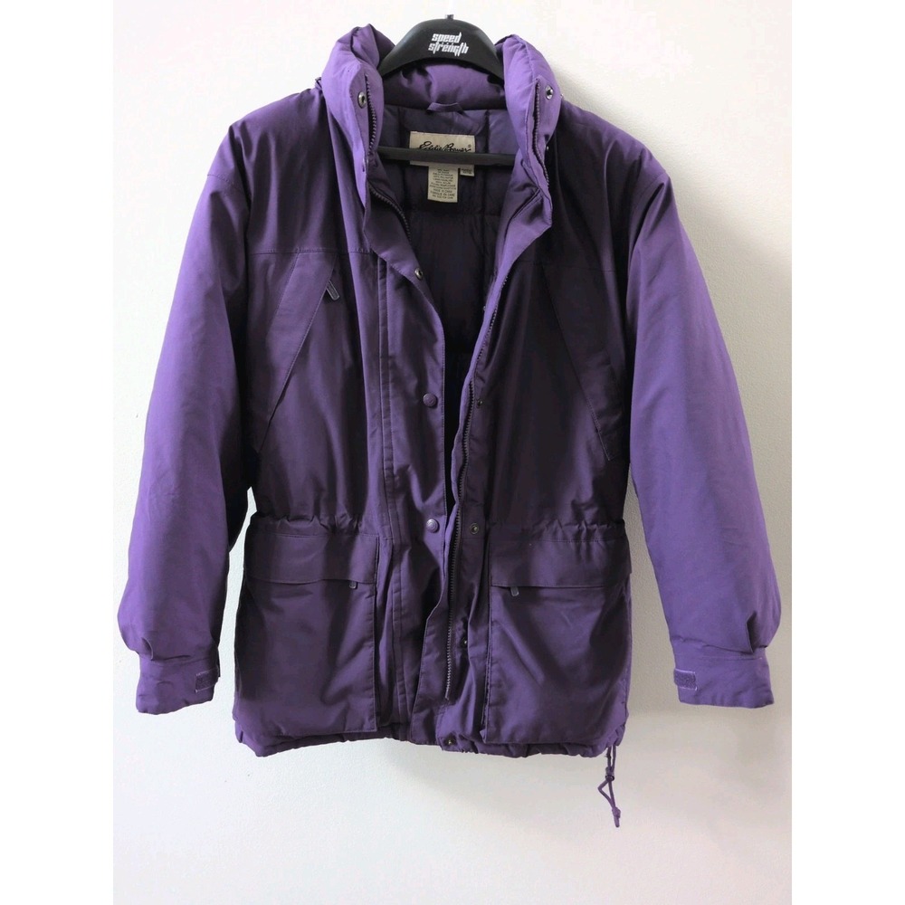 Eddie Bauer Women's Purple Medium Gore Tex Ridge Line Goose Down Vintage Jacket